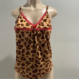Jordan Leopard Print Tank with Red Accents